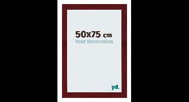 Your Decoration - Fotolijst 50x75 cm - MDF - Wijnrood Geveegd - Mura