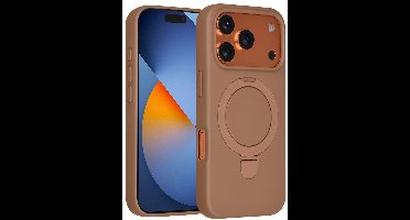 TUNIQ Back cover - iPhone 17 Pro - Desert Bruin - MagSafe Ring Stand - Schokabsorberend