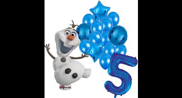 Olaf Frozen ballon set - 58x104cm - Folie Ballon - Olaf - Frozen - Themafeest - 5 jaar - Verjaardag - Ballonnen - Versiering - Helium ballon