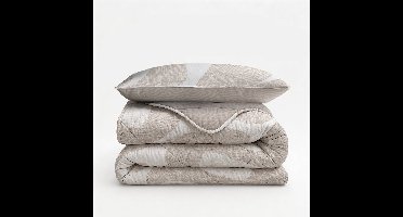 Sleeptime 2 in 1 Dekbed zonder Overtrek Triangles - Dekbed - 240 x 200 cm + 2 x kussenslopen 60x70 - Zand