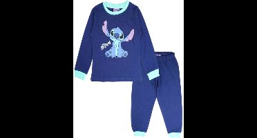 Disney Lilo en Stitch pyjama - Donkerblauw - Maat 110 - 100% Katoen