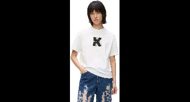 Karl Lagerfeld Jeans B1w17055 T-shirt Met Korte Mouwen Wit XS Vrouw