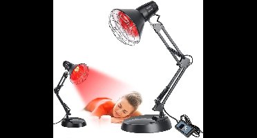 RVV® Infrarood lamp - Infraroodlamp - Zwart - ‎22cm x 1cm x 17cm