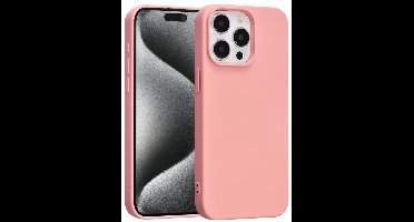 TUNIQ telefoonhoesje voor Apple iPhone 15 Pro Max - Backcover - Zalmroze
