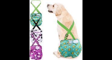 Herbruikbare wasbare luiers voor honden - absorberend en verstelbaar voor incontinentie (S, M, L)
