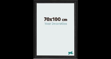 Your Decoration - Fotolijst 70x100 cm - MDF - Zwart Houtnerf - Lazio