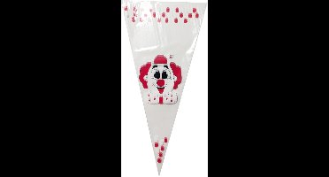 Puntzakken 25x46cm 1 pond Clown (250 Stuks)