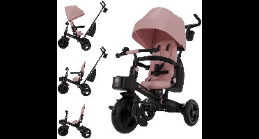 Kinderkraft AVEO 2 PLUS Driewieler 6-in-1 – Vanaf 9 Maanden tot 5 Jaar – Verstelbare Zitting & Duwstang – Met Zonnekap UPF50+, Roze