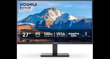 Koorui E2711F - Full HD IPS Monitor - 27 Inch - 100 Hz - 6ms