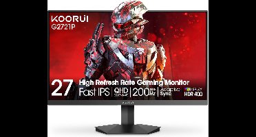 KOORUI G2721P - QHD IPS Monitor - 27 Inch - 200 Hz - 1ms