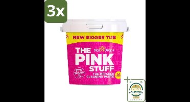 3 x The Pink Stuff - Cleaning Paste - Allesreiniger - Voor Hardnekkig Vuil - 850g - Grootverpakking - The Pink Stuff - Schoonmaakpaste - Allesreiniger - Hardnekkig Vuil - Roest Verwijderen