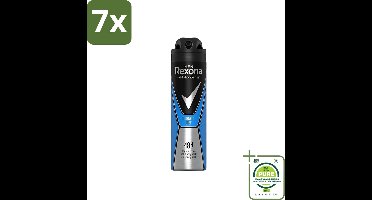 7 x Rexona Men - Deodorant Spray - Motion Sense - Cobalt Dry - Anti-Transpirant & Perspirant - 150ml - Grootverpakking - Anti-transpirant - Deodorant - Mannen - Frisse Geur - Langdurige Bescherming