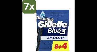 Gillette Wegwerpmesjes Blue III 12 stuks per verpakking - Bulkverpakking - 7 stuks