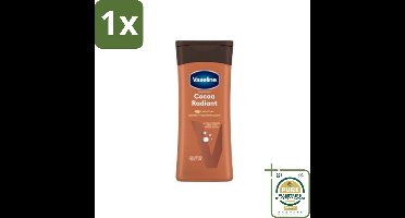 1 x Vaseline Bodylotion Cocoa 200 ml- Bodylotion - Huidverzorging - Herstel - Glans - Cacaoboter