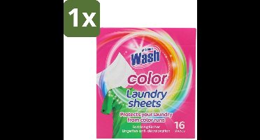 1 x At Home - Wash - Wasdoekjes - Gekleurde Was - Tegen Verkleuring - 12 Doekjes - Wasdoekjes - Kleurverschil - Was - Kleurstof - Wasmachine
