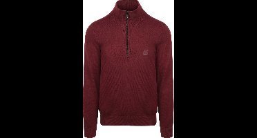 BOSS Kanobix Half Zip Trui Bordeaux - Maat L - Heren - Quarter zip