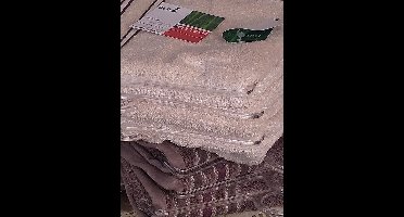 Set van 4 handdoeken Bamboe / Katoen Ecru