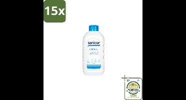 15 x Sanicur – Bad & Douchegel – Original – 1000 ml - Grootverpakking - Kabel - Kabels - Kabelsysteem - Kabelsysteem
