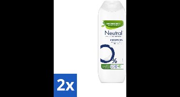 2 x Neutral - Douchegel - Gevoelige huid - Parfumvrij - 250 ml - Douchegel - Parfumvrije Douchegel - Gevoelige Huid - Douchegel Voor Gevoelige Huid - Biologisch Afbreekbare Douchegel