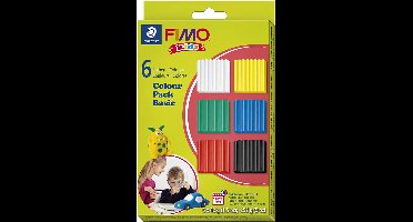 FIMO® Kids boetseerklei, standaardkleuren, 6x42gr