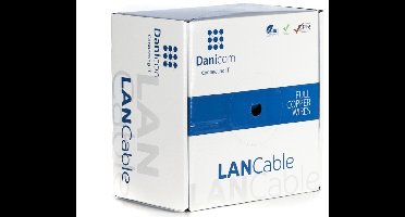 DANICOM CAT6A U/UTP 100 meter kabel op rol stug - LSZH (Dca) - Trekdoos - Internetkabel - Netwerkkabel - UTP kabel