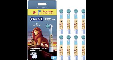 Oral-B PRO Kids Opzetborstels - Met Disney De Leeuwenkoning - Voor Leeftijd 3+ - 8 stuks