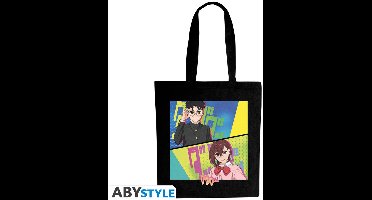 Dan Da Dan Momo & Okarun Linnen tas meerkleurig Katoen Unisex - Anime, Fan merch, TV-series