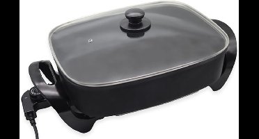 RVV® Partypan -Airfryer -Hapjespan - elektrische pan - 3 standen - Veelkleurig -8cm x 38cm x 30cm