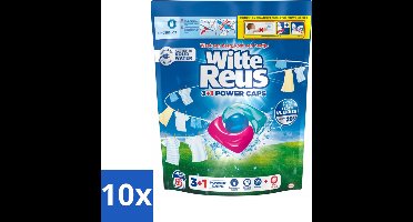 10 x Witte Reus - 3+1 Power Caps - Witte Was - 65 Wasbeurten - Wasmiddel - Witte Was - Wasresultaat - Vlekverwijdering - Frisheid