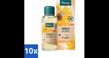 10 x Kneipp - Massageolie - Arnica Active - Voor spieren & gewrichten - 100 ml - Arnica Massageolie - Spieren Herstellen - Gewrichten Verzorgen - Sport Na Inspanning - Verwarmende Massageolie