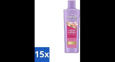 Andrélon – Shampoo – Levendig Lang – 250 ml - Bulkverpakking - 15 stuks