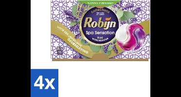 4 x Robijn - 3-in-1 Spa Sensation - Wascapsules - 15 Wasbeurten - Wascapsules - Wasmiddel - Kleurwas - Wasverzachter - Geur