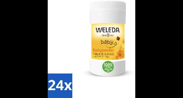 24 x WELEDA - Babypoeder - Baby & Kind Calendula - 20 g - Babypoeder - Babyhuid - Natuurlijke Verzorging - Calendula - Arnica