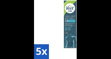Veet Men - Ontharingscrème - Gevoelige Huid - Milde Formule - 200 ml - Bulkverpakking - 5 stuks