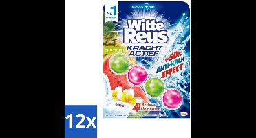 Witte Reus - Toiletblok - Kracht Actief Exotisch - Fris & langdurige geur - Voordeelverpakking - 12 stuks