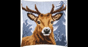 Vervaco - Kruissteekkussen kit - Hert - PN-0156293 - Borduren - Borduurpakket - Borduurpakket volwassenen - Borduurpakket kind