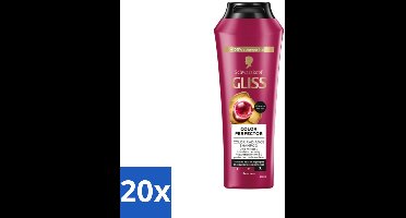 20 x Gliss - Shampoo - Color Protect & Shine - Voor Langdurige Kleurbehoud - 250 ml - Kleurbehoud Haar - Glans Haar - Beschermende Shampoo - Gekleurd Haar - Highlights Haar