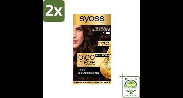 Syoss Oleo Intense - Haarverf - 4-86 - Fluweel Bruin - 115ml x 2