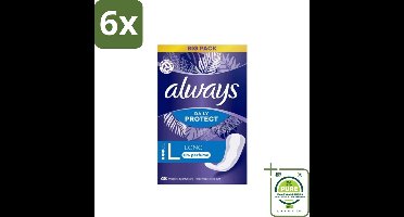Always - Inlegkruisjes - Long - 0% Parfum - 48 Inlegkruisjes - Voordeelverpakking - 6 stuks - Inlegkruisjes - Always