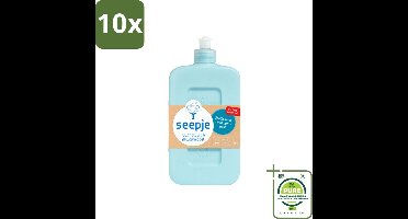 10 x Seepje - Afwasmiddel - Verfrissend & Zacht voor de Handen - Spetterende Eucalyptus - 500 ml - Grootverpakking - Afwasmiddel - Biologisch Afwasmiddel - Eucalyptus - Natuurlijke Afwasmiddel - Handvriendelijk Afwasmiddel