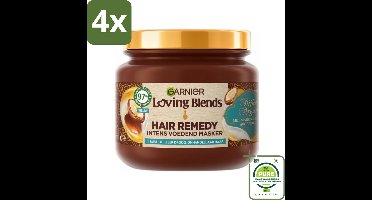 Garnier - Loving Blends - Haarmasker - Rijke Argan - Zeer Droog & Onhandelbaar Haar - 340 ml - Voordeelverpakking - 4 stuks - Haar masker - Argan olie