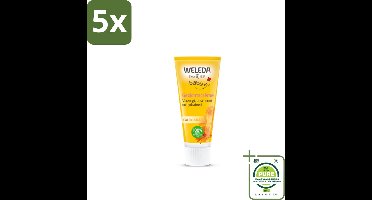 5 x WELEDA - Gezichtscrème - Baby & Kind Calendula - 50 ml - Grootverpakking - Babyhuid - Gezichtscrème - Natuurlijke Verzorging - Biologische Calendula - Kamille