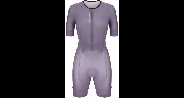 Santini Leaf Korte Mouw Triatlonpak Paars S Vrouw