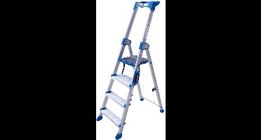 Alumexx Twin-Deck - Huishoudtrap 4 treden - Keukentrap - Inklapbaar - 2.80m werkhoogte