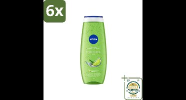 NIVEA - Douchegel - Citroengras & Olieverzorging - Glad & Verfrissend Huidgevoel - 500 ml - Voordeelverpakking - 6 stuks - Douchegel met natuurlijke oliën - Hydraterende douchegel