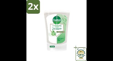 Dettol - Wasgel Navulling - Hydrate - Aloë Vera & Bamboe - 250 ml - Voordeelverpakking - 2 stuks - Aloë vera zeep - Bamboe zeep