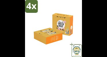 Marcel's Green Soap - Geschenkset - Vanille & Cherry Blossom - Perfect als cadeau - Voordeelverpakking - 4 stuks - Biologische zeep - Biologische shampoo