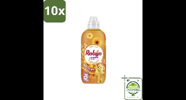 10 x Robijn – Wasverzachter – Passiebloem & Bergamot – 780 ml - Grootverpakking - Wasverzachter - Wasverzachter Passiebloem Bergamot - Wasverzachter Voor Katoen - Wasverzachter Voor Synthetisch - Wasverzachter Voor Blends