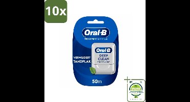 10 x Oral-B - Pro-Expert Advanced – Flosdraad – 50 m – Tandzijde - Grootverpakking - Flosdraad - Tandplak Verwijderen - Mondgevoel - Tandenborstel - Tandvlees