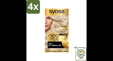 Syoss Oleo Intense - Haarverf - 10-50 - Licht Asblond - 115ml x 4
